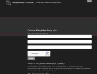 mercedesvin.com screenshot