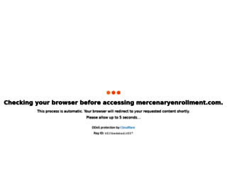mercenaryenrollment.com screenshot