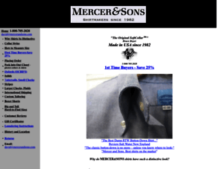 mercerandsons.com screenshot