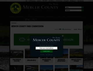 mercercountyparks.org screenshot