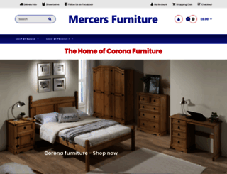 mercersfurniture.co.uk screenshot
