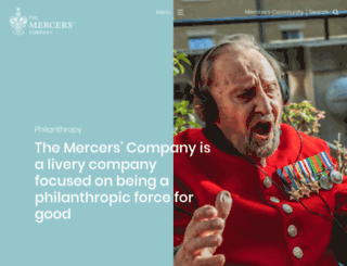 mercersphilanthropy.co.uk screenshot