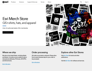 merchandise.esri.com screenshot