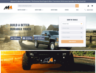 merchant-automotive.com screenshot