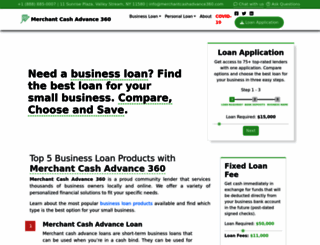 merchantcashadvance360.com screenshot