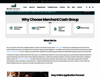 merchantcashgroup.com screenshot