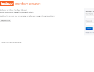 merchants.extranet.kelkoo.net screenshot