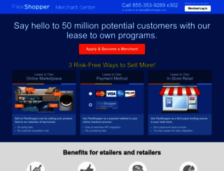 merchants.flexshopper.com screenshot
