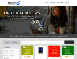 merchantsnearby.com screenshot