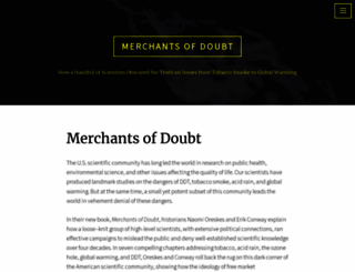 merchantsofdoubt.org screenshot