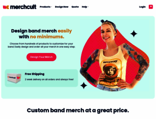 merchcult.com screenshot