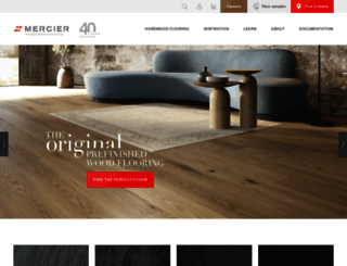 mercier-wood-flooring.com screenshot