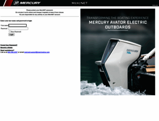 mercnet.mercurymarine.com screenshot