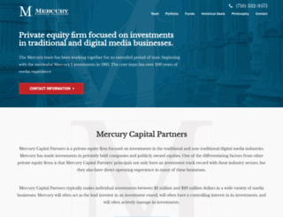 mercurycapitalpartners.com screenshot
