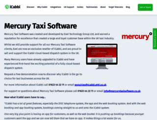 mercurytaxisoftware.co.uk screenshot