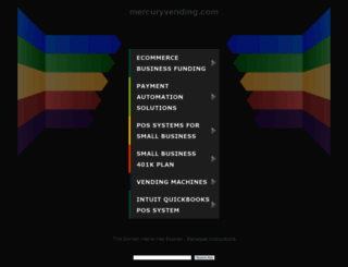 mercuryvending.com screenshot