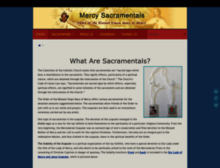 mercysacramentals.com screenshot