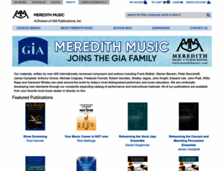 meredithmusic.com screenshot