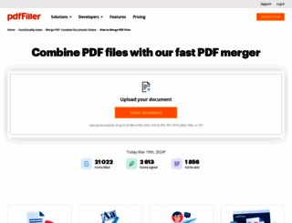 merge-pdf-online.pdffiller.com screenshot