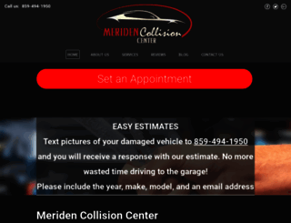 meridenbodyshop.com screenshot