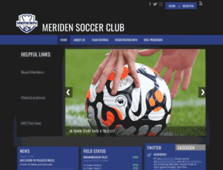 meridensoccerclub.org screenshot