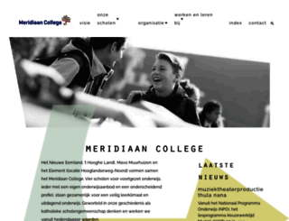 meridiaan-college.nl screenshot