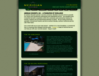 meridianconcrete.com screenshot