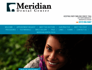 meridiandentistry.com screenshot