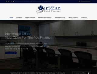meridianhandtherapy.com screenshot