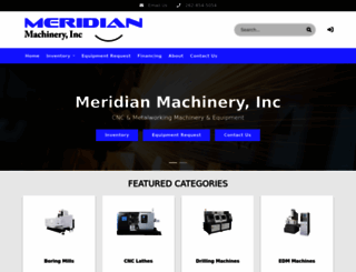 meridianmachinery.com screenshot