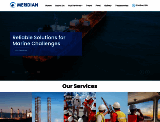 meridianmarines.com screenshot