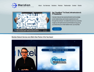 meridiannetworkservices.com screenshot