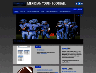 meridianyouthfootball.com screenshot
