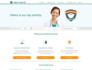 meritdental.com screenshot
