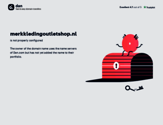 merkkledingoutletshop.nl screenshot