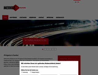 merklepublicrelations.de screenshot