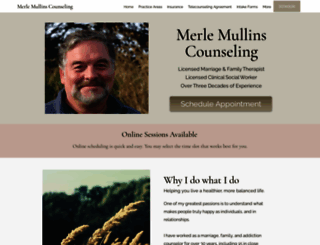 merlemullinscounseling.com screenshot