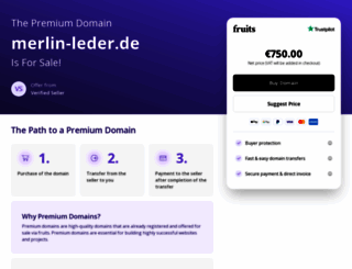 merlin-leder.de screenshot
