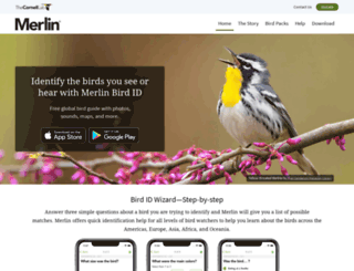 merlin.allaboutbirds.org screenshot