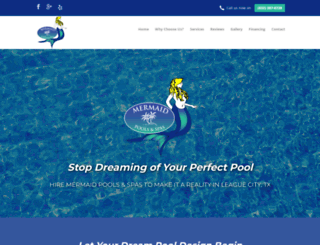 mermaidpools-spas.com screenshot