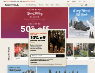 merrell.ca screenshot