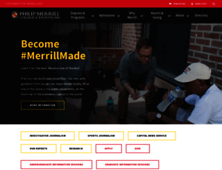 merrill.umd.edu screenshot
