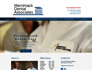 merrimackdental.com screenshot