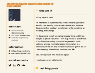 merttasci.com screenshot