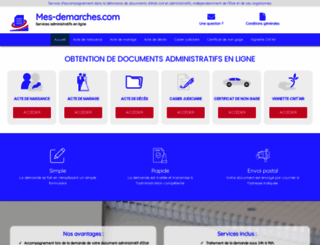 mes-demarches.com screenshot