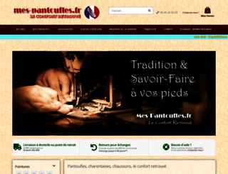 mes-pantoufles.fr screenshot