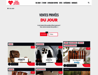 mes-ventes-privees.com screenshot