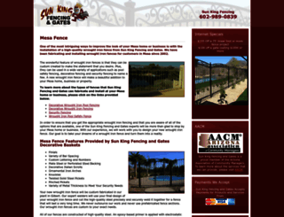 mesa-fence.com screenshot