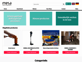 mesa-products.com screenshot