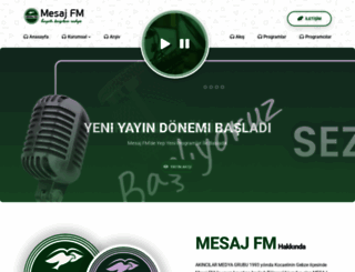 mesajfm.com screenshot